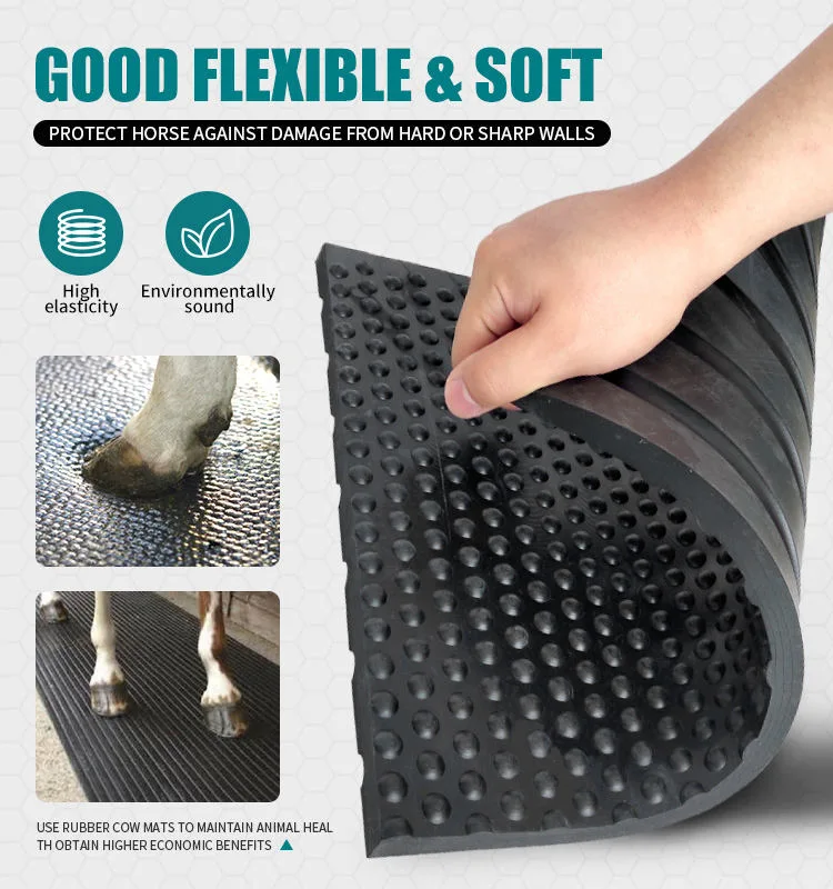 Barn Flooring Stable and Stall Rubber Mats for Livestock