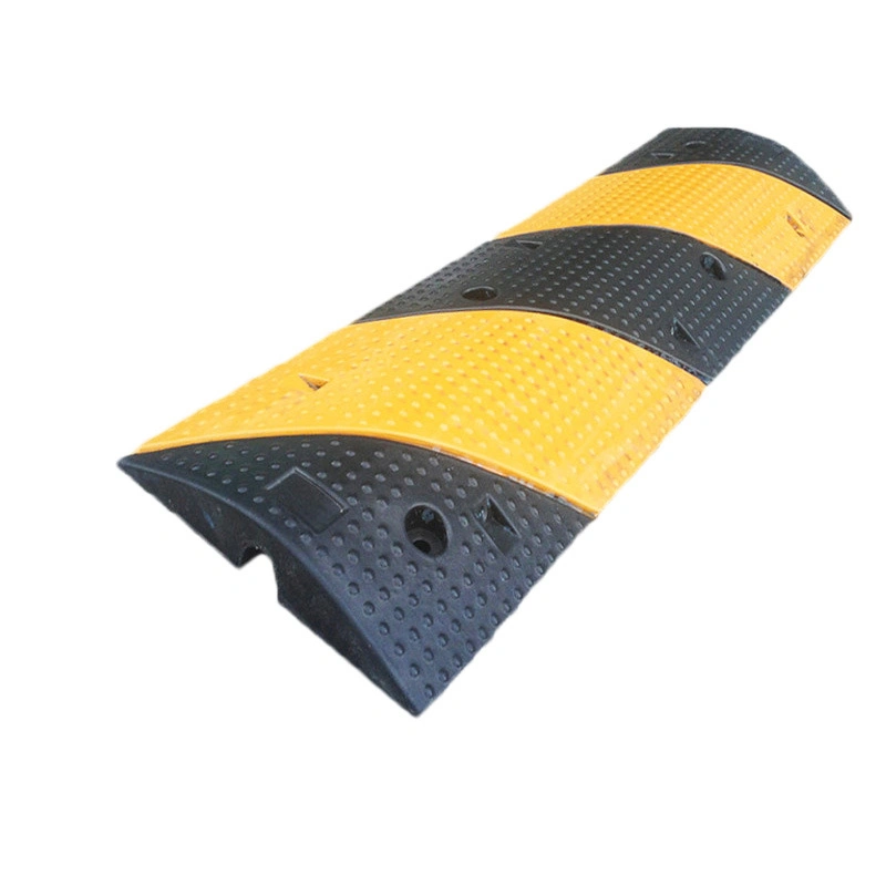 Manufacturer Hot Sale Cheap Rubber Road Traffic Safety Speed Bump with Channel